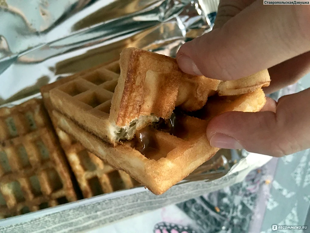 Вафли Шарлиз со сгущенкой