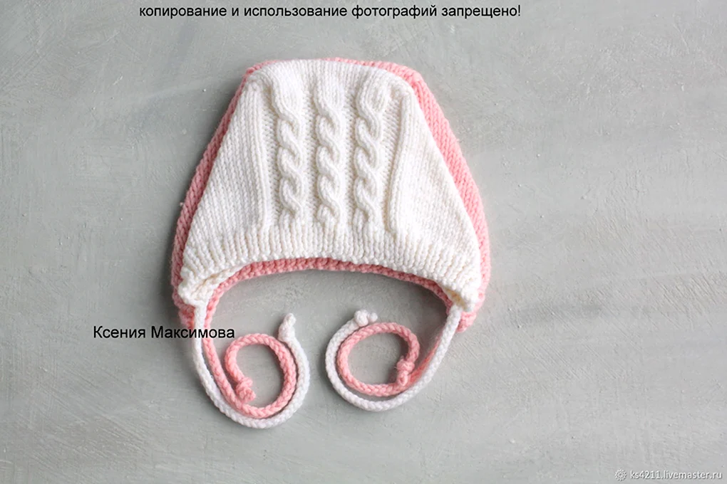 Вязаный чепчик из мериноса