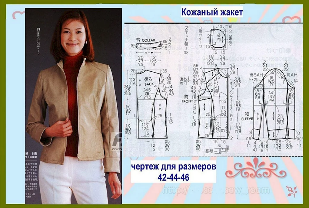 Выкройка куртки женской
